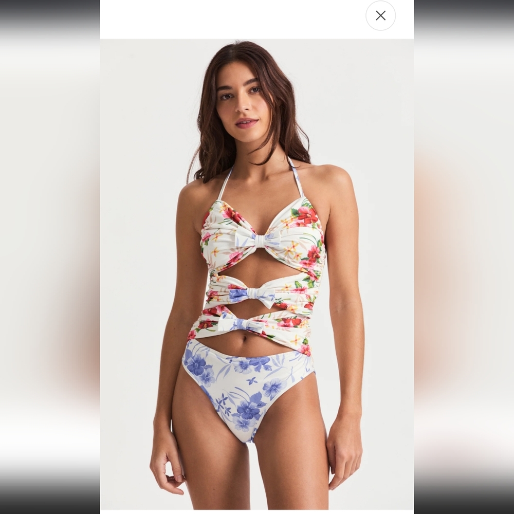 Loveshackfancy Paladia one piece swimsuit small
